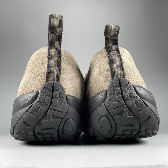 Merrell Jungle Moc Men's 14 Dusty Olive Suede Slip On Shoes Casual Loafers EUC - Picture 3 of 9